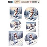 Berrie's Beauties Skiing Snowmen Scenery Push Out Round (BBSC10126) Berrie's Beauties Skiing Snowmen Scenery Push Out Round (BBSC10126)