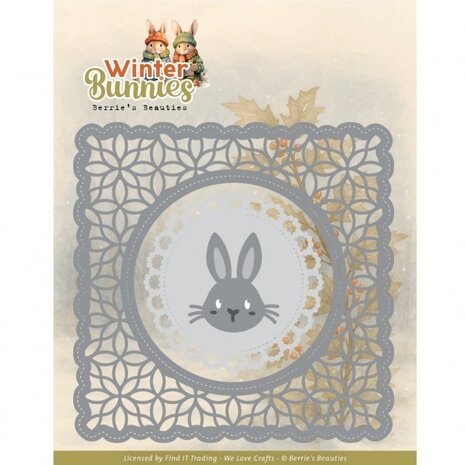 Berrie's Beauties Winter Bunnies Dies Bunny Frame (BBD10080) Berrie's Beauties Winter Bunnies Dies Bunny Frame (BBD10080)
