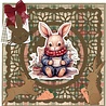 Berrie's Beauties Winter Bunnies Dies Bunny Frame (BBD10080) Berrie's Beauties Winter Bunnies Dies Bunny Frame (BBD10080)
