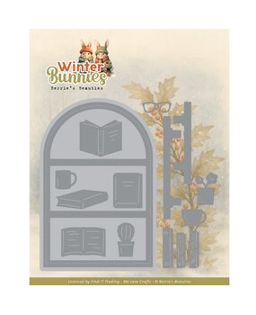 Berrie's Beauties Winter Bunnies Dies Bunny Bookcase (BBD10081)