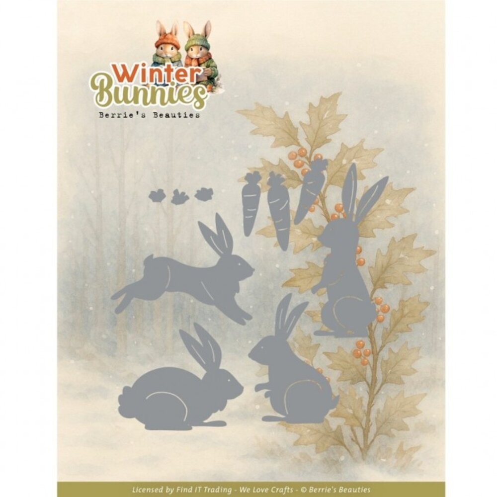 Berrie's Beauties Winter Bunnies Dies Bunnies (BBD10082) Berrie's Beauties Winter Bunnies Dies Bunnies (BBD10082)