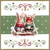 Berrie's Beauties Winter Bunnies 3D Push Out Bunnies Together (SB11066) Berrie's Beauties Winter Bunnies 3D Push Out Bunnies Together (SB11066)