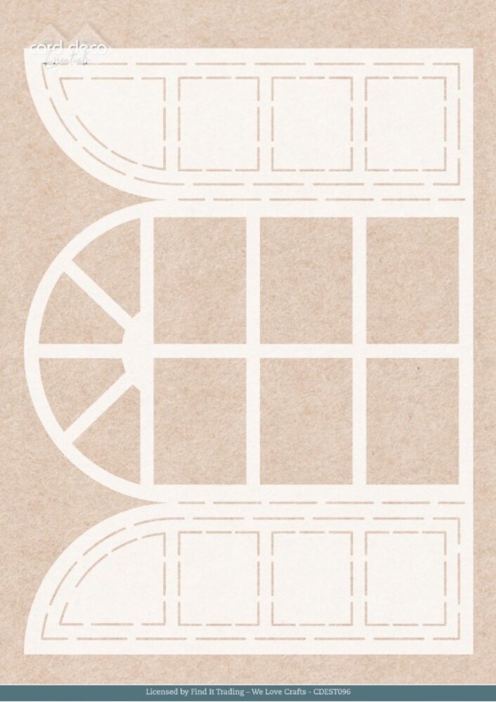 Card Deco Folding Card Stencil Winter Window (CDEST096)