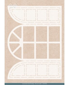 Card Deco Folding Card Stencil Winter Window (CDEST096)