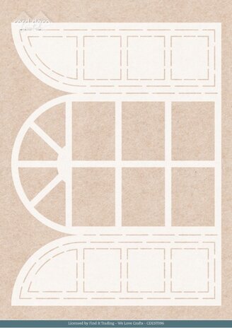 Card Deco Folding Card Stencil Winter Window (CDEST096)