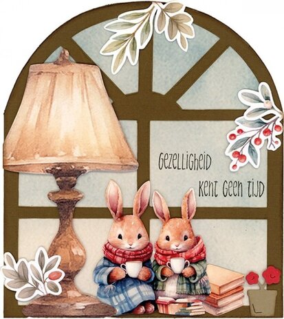Card Deco Folding Card Stencil Winter Window (CDEST096)