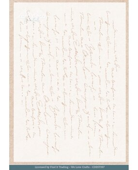 Card Deco Mixed Media Stencil Winter Script (CDEST097)