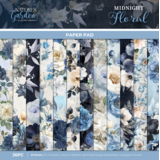 Crafter's Companion Midnight Floral 6x6 Inch Paper Pad (NG-MF-PAD6)