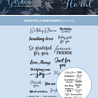 Crafter's Companion Midnight Floral Photopolymer Stamp Heartfelt Sentiments (NG-MF-STP-HEATS)