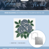 Crafter's Companion Midnight Floral 3D Embossing Folder & Metal Die Rose Blooms (NG-MF-3DEF5.5-MD-RBLO)