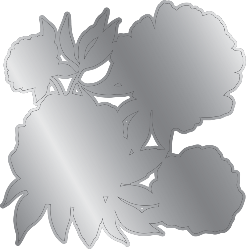 Crafter's Companion Midnight Floral 3D Embossing Folder & Metal Die Rose Blooms (NG-MF-3DEF5.5-MD-RBLO)