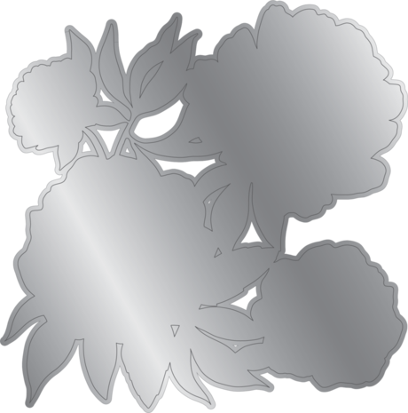 Crafter's Companion Midnight Floral 3D Embossing Folder & Metal Die Rose Blooms (NG-MF-3DEF5.5-MD-RBLO)