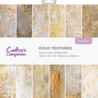 Crafter's Companion Gold Textures 12x12 Inch Paper Pad (CC-PAD12-GOLDTEX)