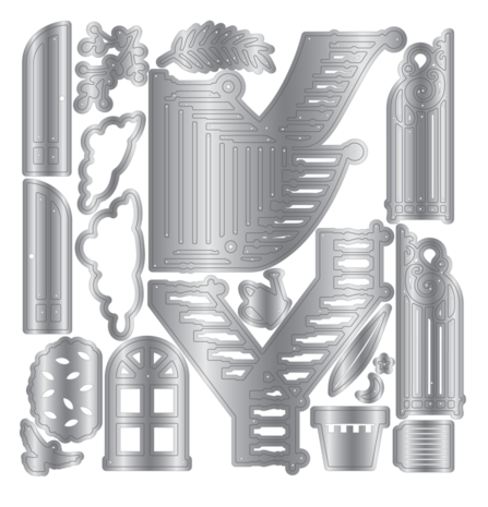 Crafter's Companion Staircase Scene Stamp, Die & Stencil (CC-STD-STEN-STSC)