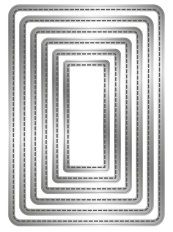 Crafter's Companion Stitched Edge Metal Die Rounded Rectangles (CC-MD-SERR)