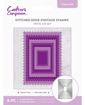 Crafter's Companion Stitched Edge Metal Die Postage Stamps (CC-MD-SEPS) Crafter's Companion Stitched Edge Metal Die Postage Stamps (CC-MD-SEPS)