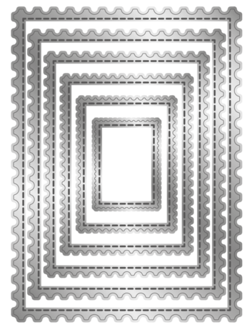 Crafter's Companion Stitched Edge Metal Die Postage Stamps (CC-MD-SEPS) Crafter's Companion Stitched Edge Metal Die Postage Stamps (CC-MD-SEPS)