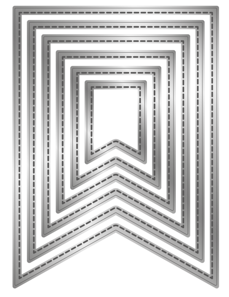 Crafter's Companion Stitched Edge Metal Die Pennant Flags (CC-MD-SEPF)