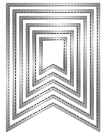 Crafter's Companion Stitched Edge Metal Die Pennant Flags (CC-MD-SEPF)