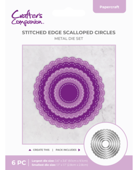Crafter's Companion Stitched Edge Metal Die Scalloped Circles (CC-MD-SESC)