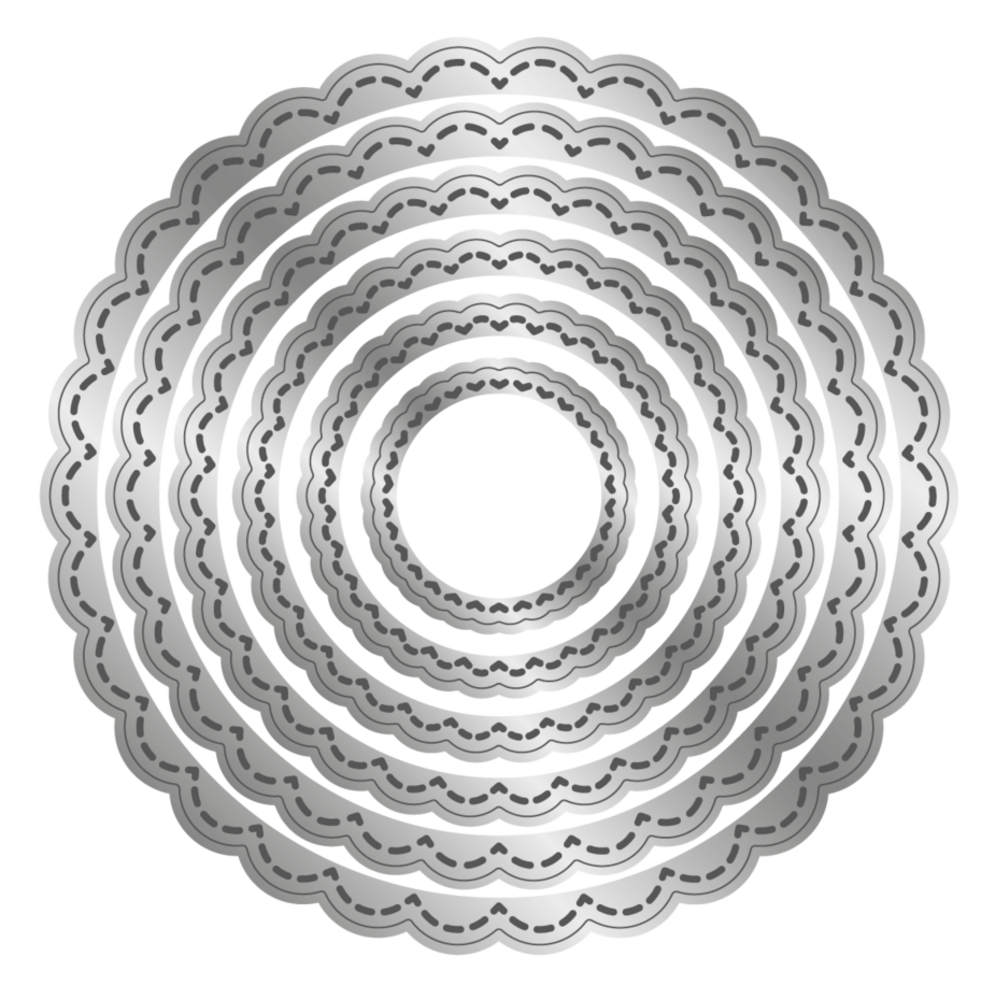 Crafter's Companion Stitched Edge Metal Die Scalloped Circles (CC-MD-SESC)