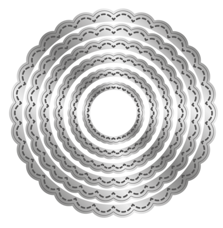 Crafter's Companion Stitched Edge Metal Die Scalloped Circles (CC-MD-SESC)