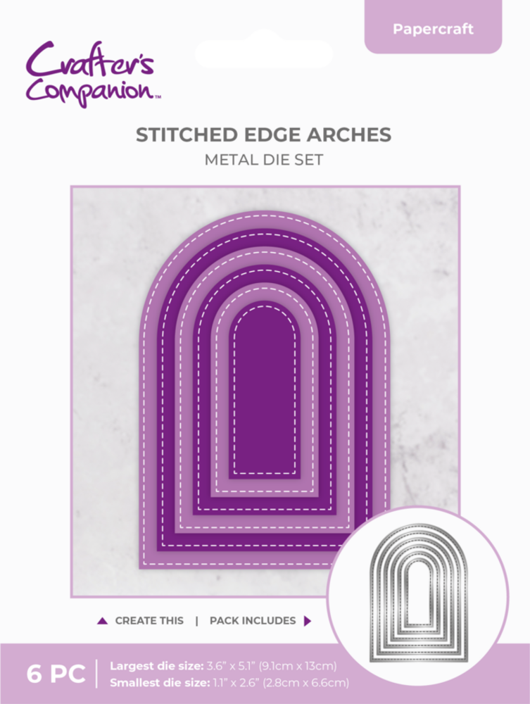 Crafter's Companion Stitched Edge Metal Die Arch (CC-MD-SEAR)