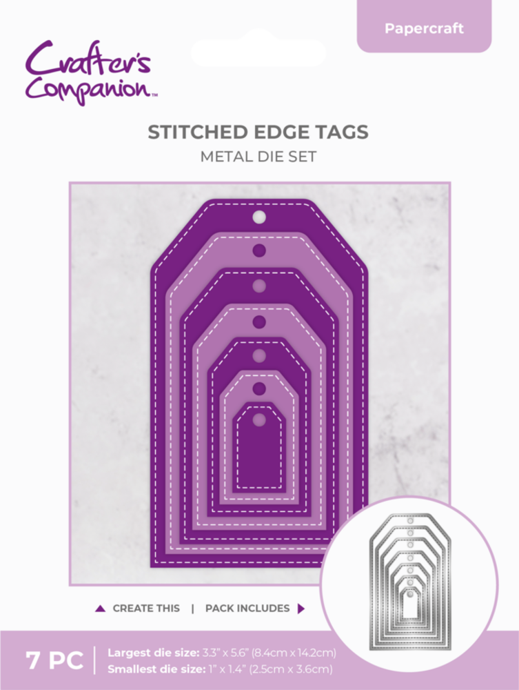 Crafter's Companion Stitched Edge Metal Die Tags (CC-MD-SETA)