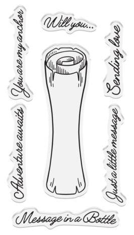 Crafter's Companion Message in a Bottle Stamp & Die Message Scroll (CC-MIAB-STD-MSCRO)