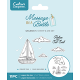 Crafter's Companion Message in a Bottle Stamp & Die Sailboat (CC-MIAB-STD-SBOT)