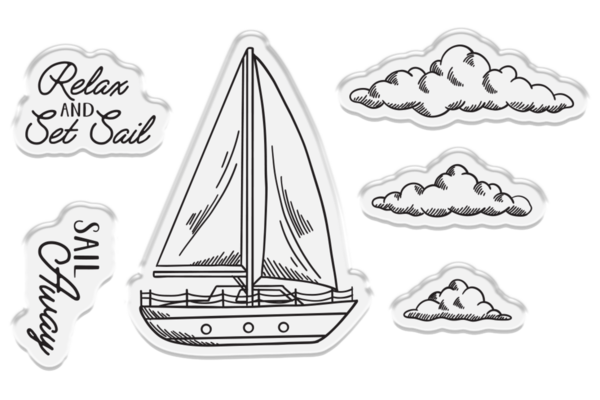 Crafter's Companion Message in a Bottle Stamp & Die Sailboat (CC-MIAB-STD-SBOT)