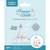 Crafter's Companion Message in a Bottle Stamp & Die Lighthouse Scene (CC-MIAB-STD-LHOSC)