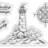 Crafter's Companion Message in a Bottle Stamp & Die Lighthouse Scene (CC-MIAB-STD-LHOSC)