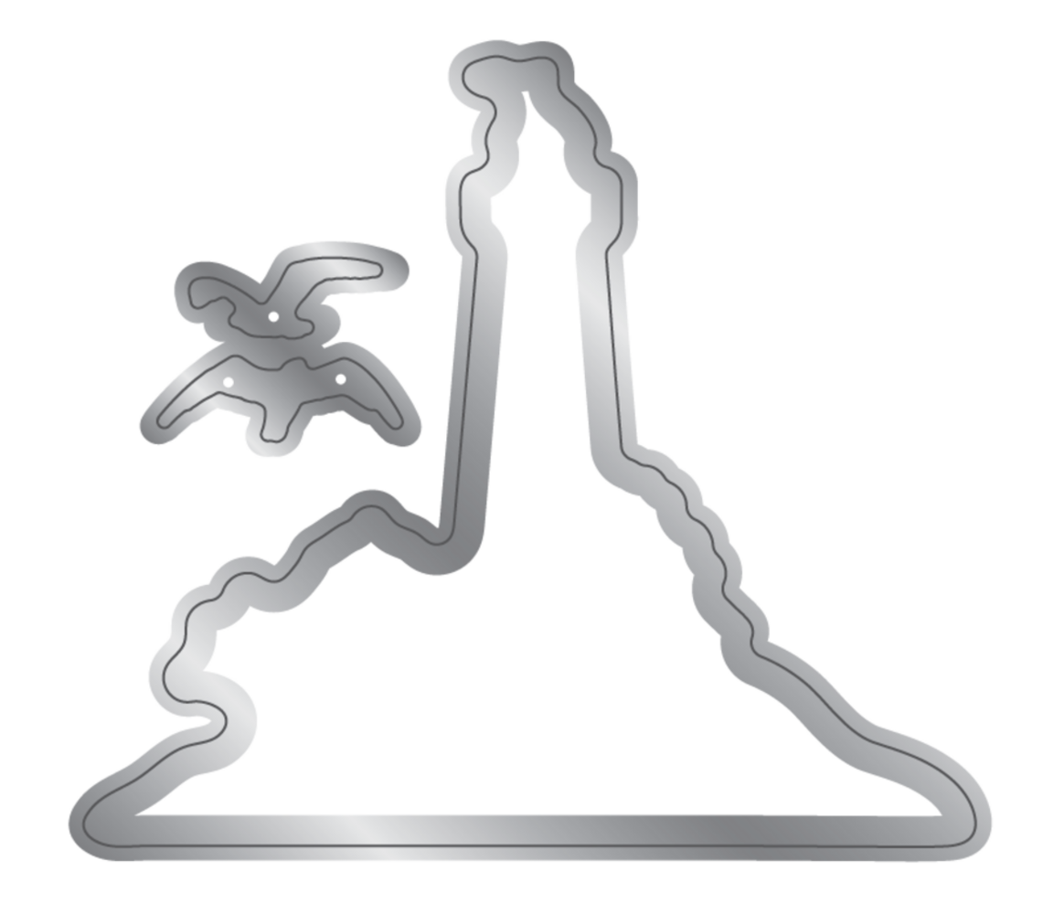 Crafter's Companion Message in a Bottle Stamp & Die Lighthouse Scene (CC-MIAB-STD-LHOSC)