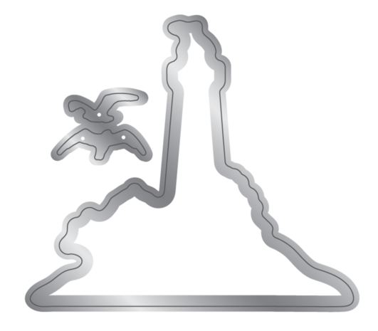 Crafter's Companion Message in a Bottle Stamp & Die Lighthouse Scene (CC-MIAB-STD-LHOSC)