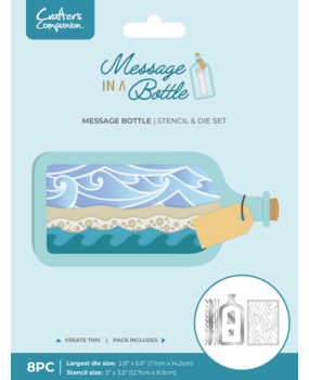 Crafter's Companion Message in a Bottle Stencil & Die Message Bottle (CC-MIAB-STEN-MD-MB)