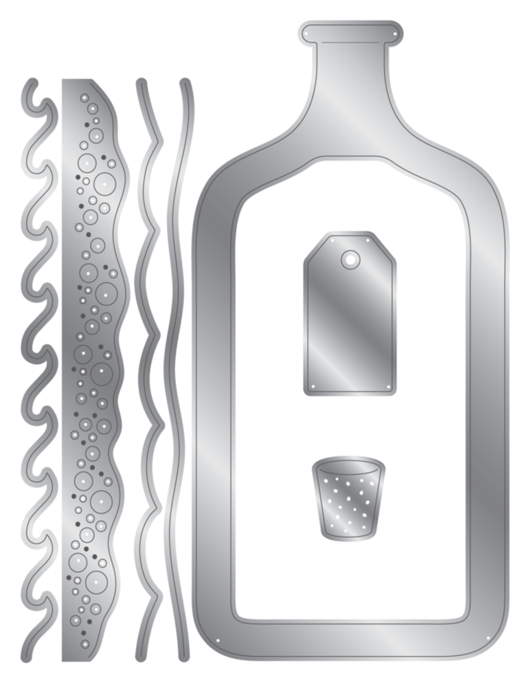 Crafter's Companion Message in a Bottle Stencil & Die Message Bottle (CC-MIAB-STEN-MD-MB)