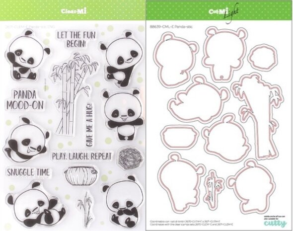 Impronte d'Autore Panda-stic Stamp & Dies (88639-CML-E)