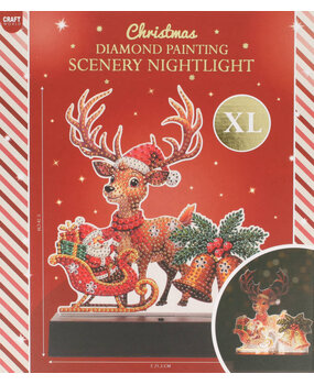 Craft Sensations Santa's Sleigh Diamond Painting Scenery Nightlight (3217277)