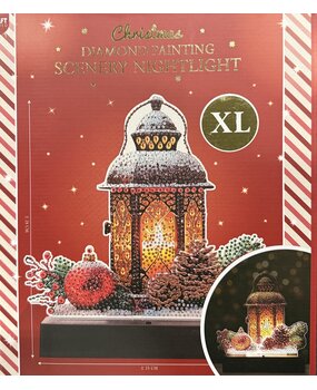 Craft Sensations Christmas Lantern Diamond Painting Scenery Nightlight (3217277)
