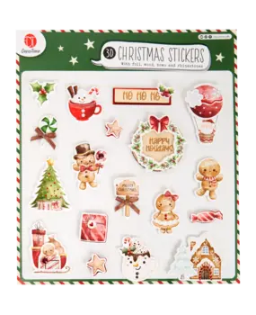 DécoTime 3D Christmas Stickers Happy Holidays (3216768)