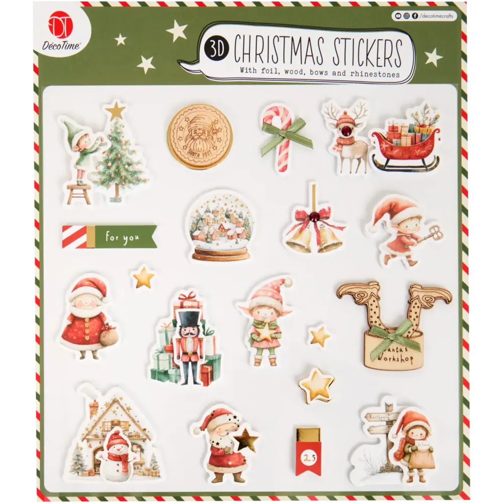 DécoTime 3D Christmas Stickers Santa's Workshop (3216768) DécoTime 3D Christmas Stickers Santa's Workshop (3216768)
