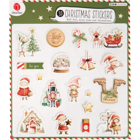 DécoTime 3D Christmas Stickers Santa's Workshop (3216768) DécoTime 3D Christmas Stickers Santa's Workshop (3216768)