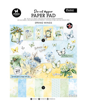 Studio Light PRE-ORDER Essentials Spring Waves A4 Die-Cut Paper Pad (SL-ES-DCPP412)