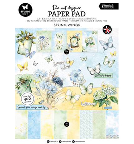Studio Light Essentials Spring Waves A4 Die-Cut Paper Pad (SL-ES-DCPP412) Studio Light Essentials Spring Waves A4 Die-Cut Paper Pad (SL-ES-DCPP412)