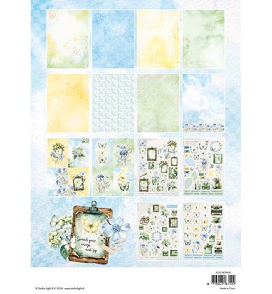 Studio Light PRE-ORDER Essentials Spring Waves A4 Die-Cut Paper Pad (SL-ES-DCPP412)