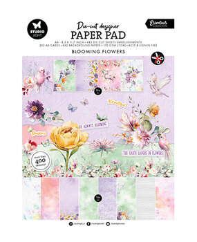 Studio Light PRE-ORDER Essentials Blooming Flowers A4 Die-Cut Paper Pad (SL-ES-DCPP413)