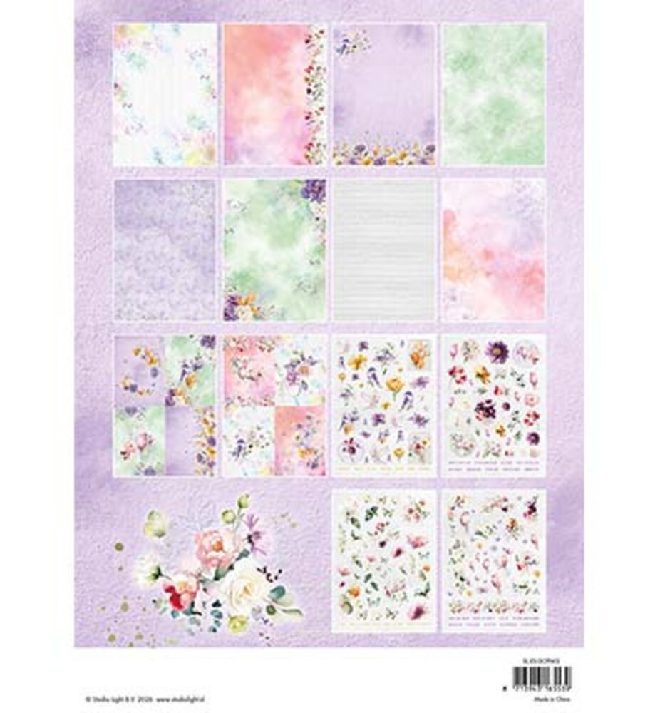 Studio Light PRE-ORDER Essentials Blooming Flowers A4 Die-Cut Paper Pad (SL-ES-DCPP413)