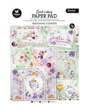 Studio Light PRE-ORDER Essentials Blooming Flowers A4 Card Making Pad (SL-ES-CMP25)