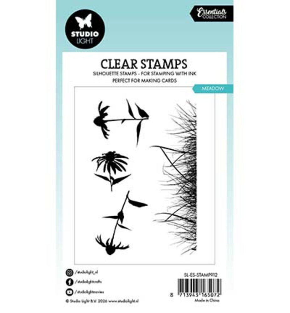 Studio Light PRE-ORDER Essentials Clear Stamps Meadow (SL-ES-STAMP912)